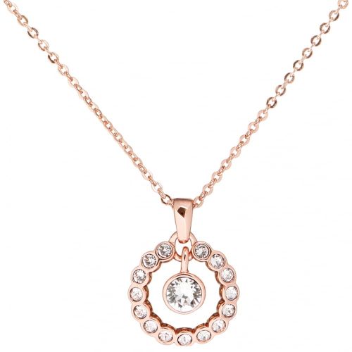 Womens Rose Gold & Clear Cadhaa Concentric Crystal Pendant 68748 by Ted Baker from Hurleys