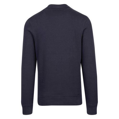 Mens Navy Branded Tape 1/2 Zip Sweat Top 48790 by Lacoste from Hurleys