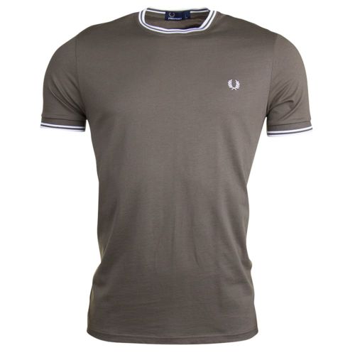 Mens Iris Leaf Twin Tipped S/s T Shirt 14756 by Fred Perry from Hurleys