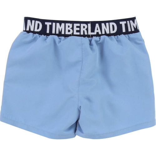 Boys Pale Blue Logo Swim Shorts 19591 by Timberland from Hurleys