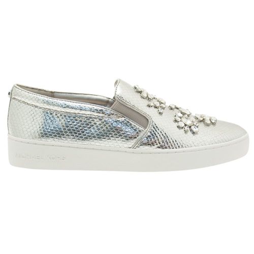 Womens Silver Keaton Slip On Trainer 9256 by Michael Kors from Hurleys