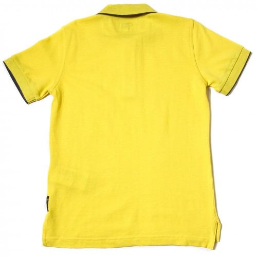 Boys Yellow Tipped S/s Polo Shirt (10yr+) 73187 by Armani Junior from Hurleys