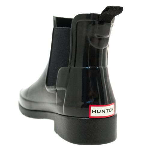 Womens Black Original Refined Chelsea Gloss Wellington Boots 68133 by Hunter from Hurleys