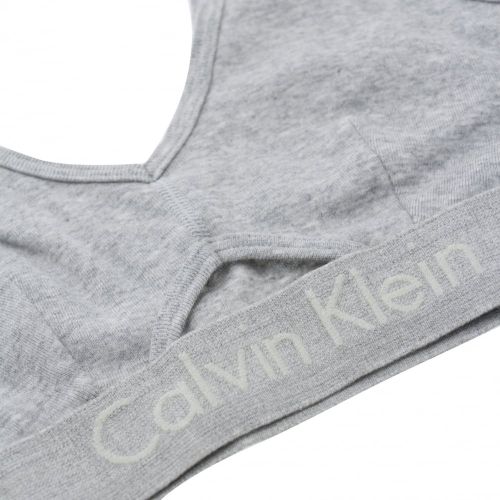 Womens Grey Heather Unlined Bralette 20449 by Calvin Klein from Hurleys