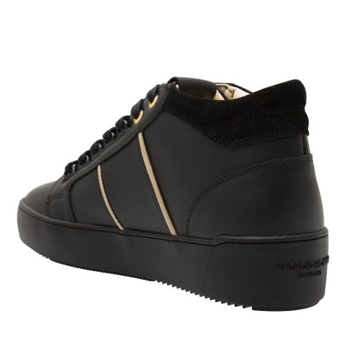 Mens Black Propulsion Mid Leather Trainers 89604 by Android Homme from Hurleys