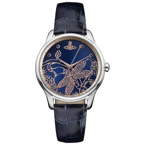Womens Navy Fitzrovia Leather Watch 26022 by Vivienne Westwood from Hurleys