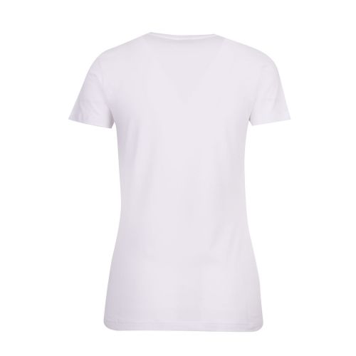Womens White Diamante S/s T Shirt 78936 by Emporio Armani Bodywear from Hurleys