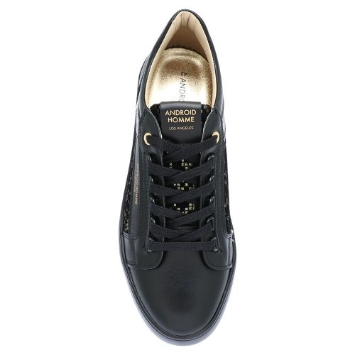 Mens Black Venice Gold Glitch Velvet Trainers 106601 by Android Homme from Hurleys