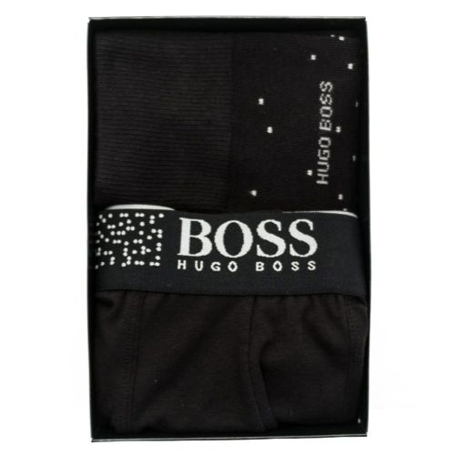 Mens Black Trunk & Socks Boxed Gift Set 68293 by BOSS from Hurleys
