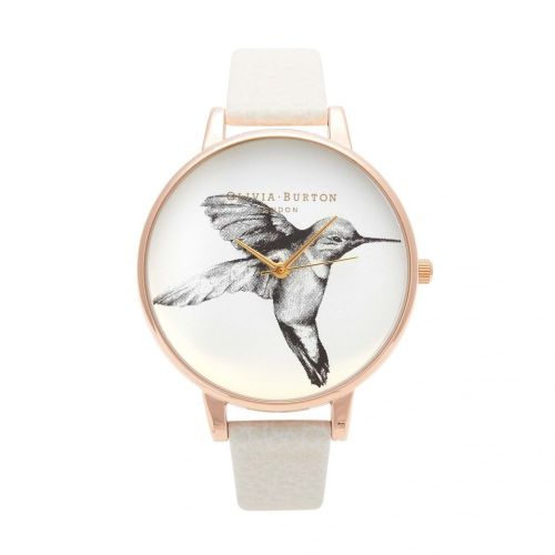 Womens Mink & Rose Gold Animal Motif Hummingbird Watch 72918 by Olivia Burton from Hurleys
