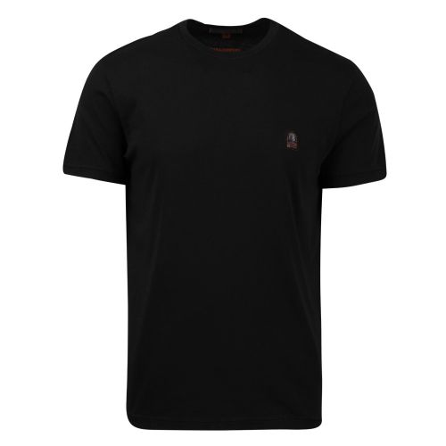 Mens Black Patch Logo S/s T Shirt 53925 by Parajumpers from Hurleys