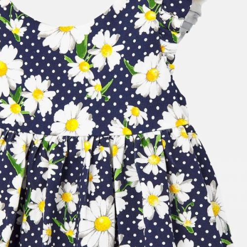 Infant Navy Daisy Printed Dress 58225 by Mayoral from Hurleys
