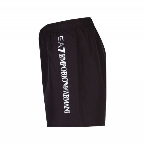Mens Black Silver Logo Swim Shorts 57489 by EA7 from Hurleys