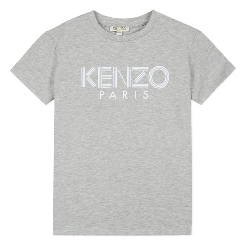 Junior Marl Grey Logo S/s T Shirt 45845 by Kenzo from Hurleys