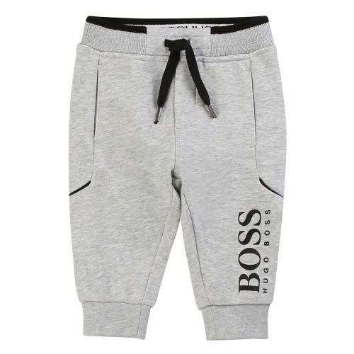 Toddler Grey Logo Sweat Pants 83892 by BOSS from Hurleys