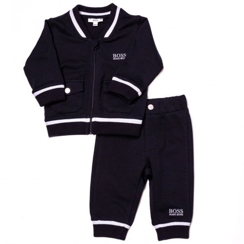 Baby Navy Tracksuit 65272 by BOSS from Hurleys