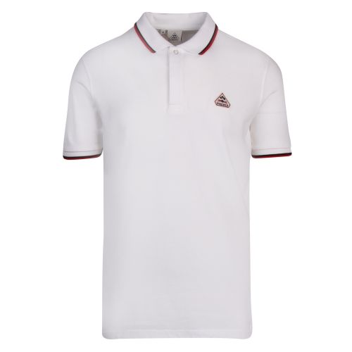 Mens White Leyre Contrast Trim S/s Polo Shirt 59409 by Pyrenex from Hurleys