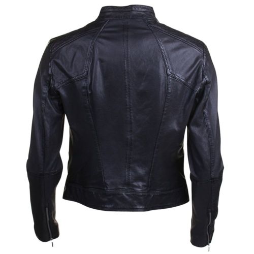 Womens Black Janabelle2 Leather Jacket 12895 by BOSS from Hurleys