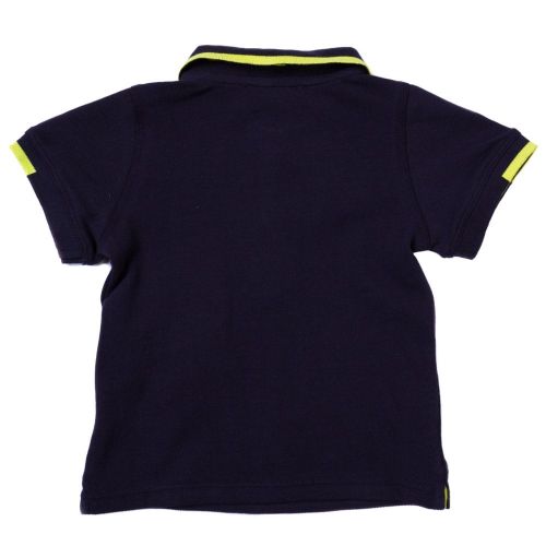 Baby Navy Small Logo L/s Polo Shirt 62483 by Armani Junior from Hurleys