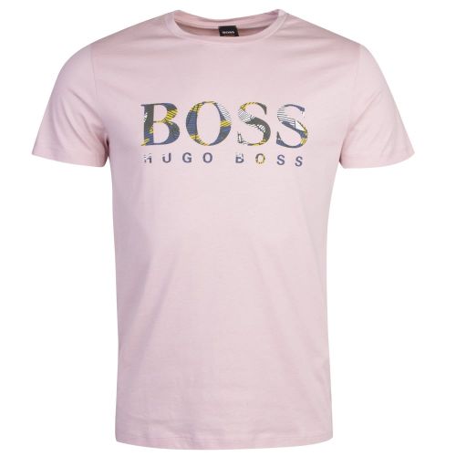 Casual Mens Light Pink Tauno 7 S/s T Shirt 22026 by BOSS from Hurleys