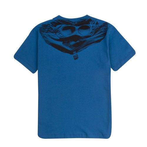 Boys Lyons Blue Branded Back Logo S/s T Shirt 87590 by C.P. Company Undersixteen from Hurleys