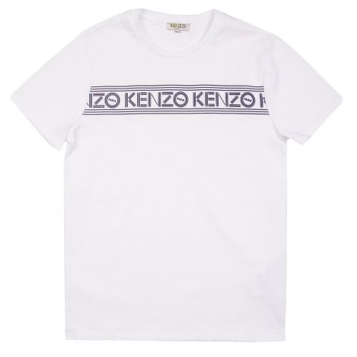 Boys White Logo JB 1 S/s T Shirt 23597 by Kenzo from Hurleys