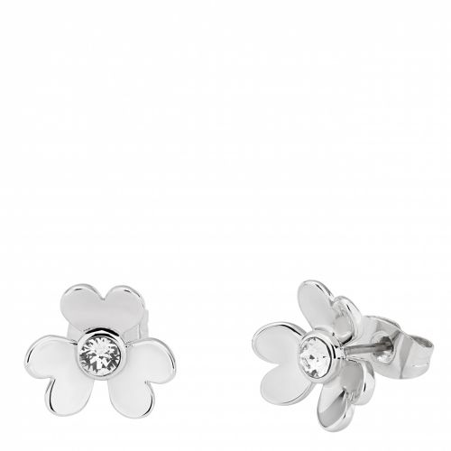 Womens Silver/Crystal Hansila Heart Blossom Studs 40622 by Ted Baker from Hurleys