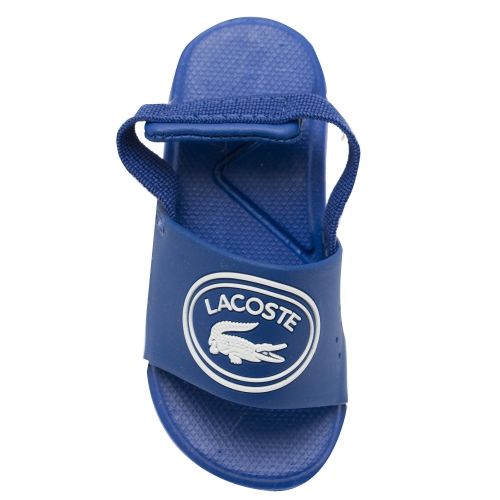 Infant Blue L.30 Croc Slides (3-9) 34803 by Lacoste from Hurleys