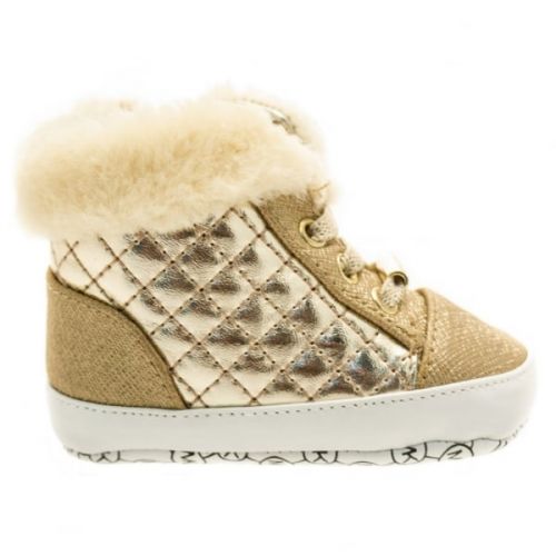 Baby Gold Zia Lee Hi Top Trainers (16-19) 68758 by Michael Kors from Hurleys
