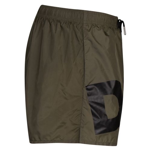 Mens Green/Black Big Logo Boxer Swim Shorts 41386 by Dsquared2 from Hurleys
