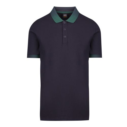 Casual Mens Dark Blue Playlist S/s Polo Shirt 44849 by BOSS from Hurleys