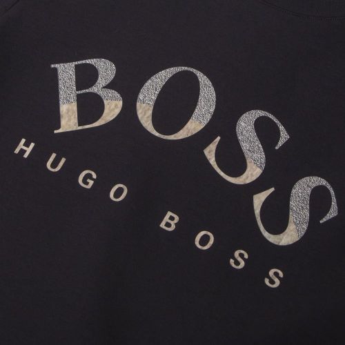 Athleisure Mens Black Salbo 1 Crew Sweat Top 97629 by BOSS from Hurleys