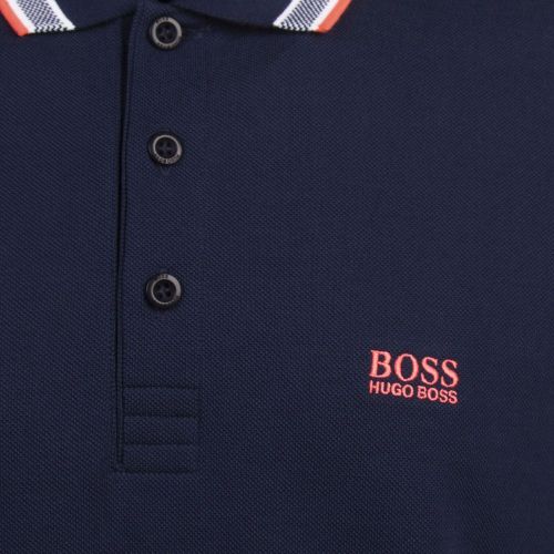 Athleisure Mens Dark Blue Paddy Regular Fit S/s Polo Shirt 88167 by BOSS from Hurleys