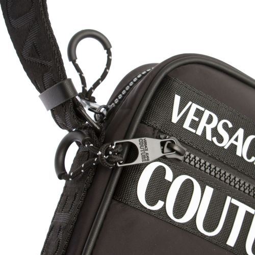 Womens Black Nylon Logo Small Crossbody Bag 74319 by Versace Jeans Couture from Hurleys