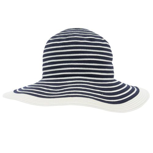Womens Navy Stripe Sealand Sun Hat 72322 by Barbour from Hurleys