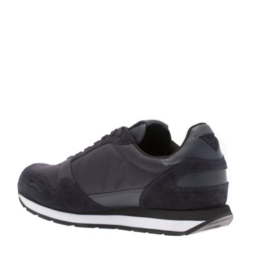 Mens Navy Logo Runner Trainers 29200 by Emporio Armani from Hurleys