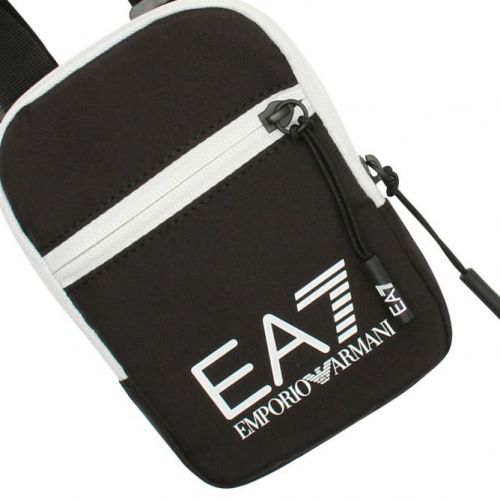 Mens Black/White Mini Crossbody Bag 76982 by EA7 from Hurleys
