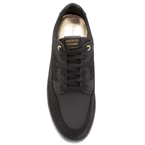 Mens Black Tonic Leather Omega Arc Trainers 40215 by Android Homme from Hurleys