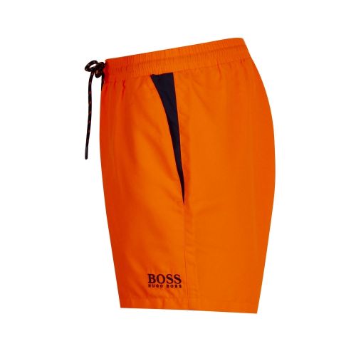 Mens Bright Orange Pearleye Swim Shorts 73736 by BOSS from Hurleys
