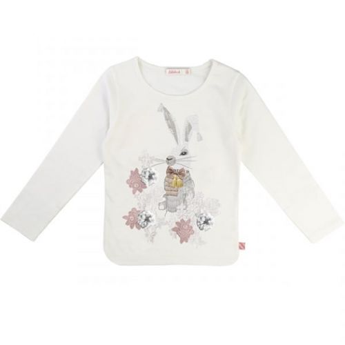 Girls White Floral & Animal L/s T Shirt 13130 by Billieblush from Hurleys
