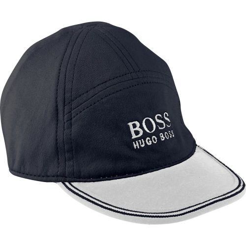 Baby Navy Branded Cap 7403 by BOSS from Hurleys