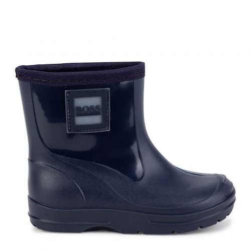Toddler Navy Wellington Boots (21-30) 92787 by BOSS from Hurleys