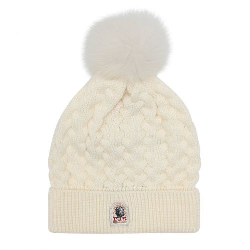 Girls Milk Tricot Hat 90960 by Parajumpers from Hurleys