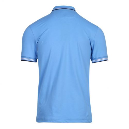 Athleisure Mens Blue Paul Curved Slim Fit S/s Polo Shirt 100749 by BOSS from Hurleys