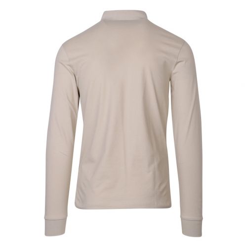 BOSS Polo Top Casual Mens Beige Casual Passerby L/s