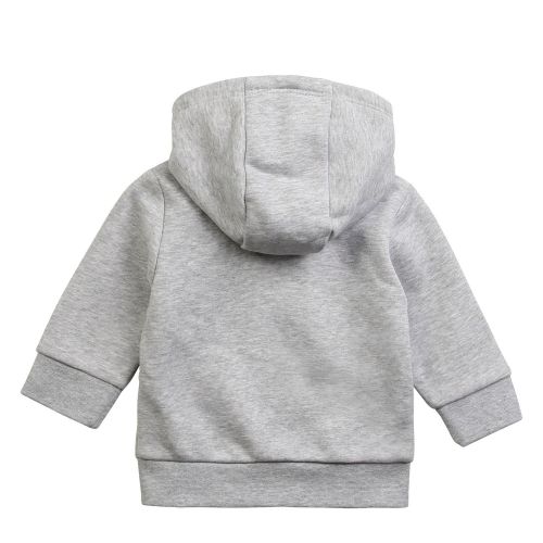 Toddler Grey Marl Branded Hooded Zip Through Sweat Top 56023 by BOSS from Hurleys