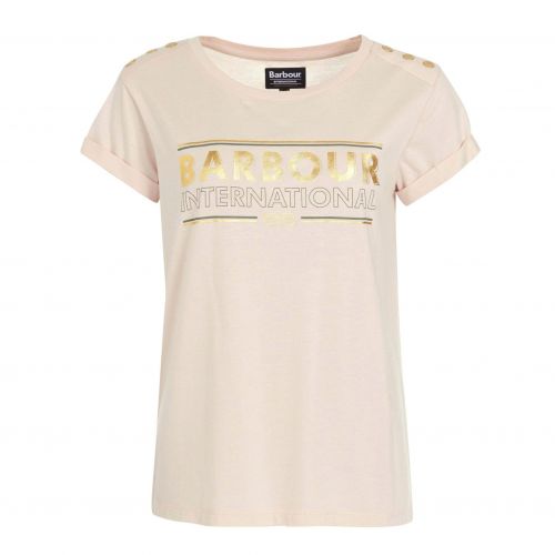 Womens Champagne Montegi S/s T Shirt 92015 by Barbour International from Hurleys