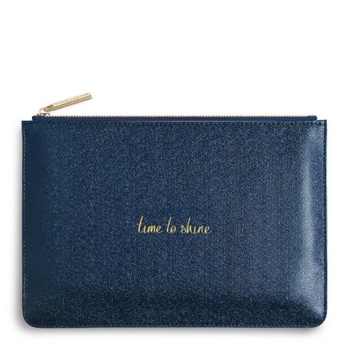 Womens Shiny Sapphire Time To Shine Perfect Pouch 81652 by Katie Loxton from Hurleys