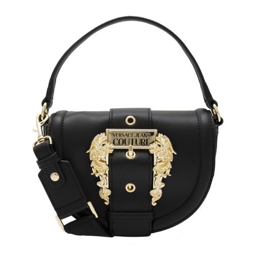 Womens Black Branded Buckle Saddle Crossbody Bag 51106 by Versace Jeans Couture from Hurleys