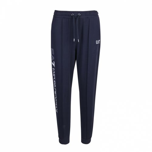 Womens Navy Train Logo Series Sweat Pants 48216 by EA7 from Hurleys